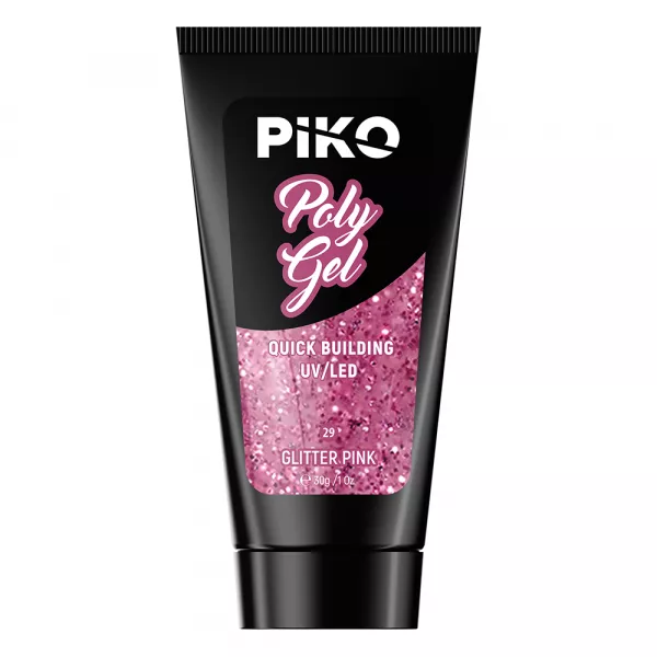 Polygel color, Piko, 30 g, 29 Glitter Pink