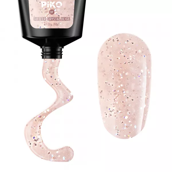 Polygel color, Piko, 30 g, 37 Glitter Crystal Beige