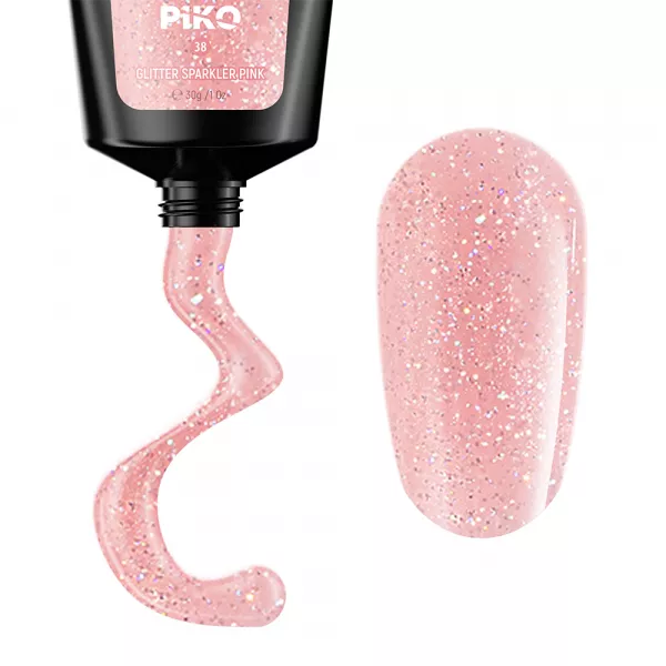 Polygel color, Piko, 30 g, 38 Glitter Sparkler Pink