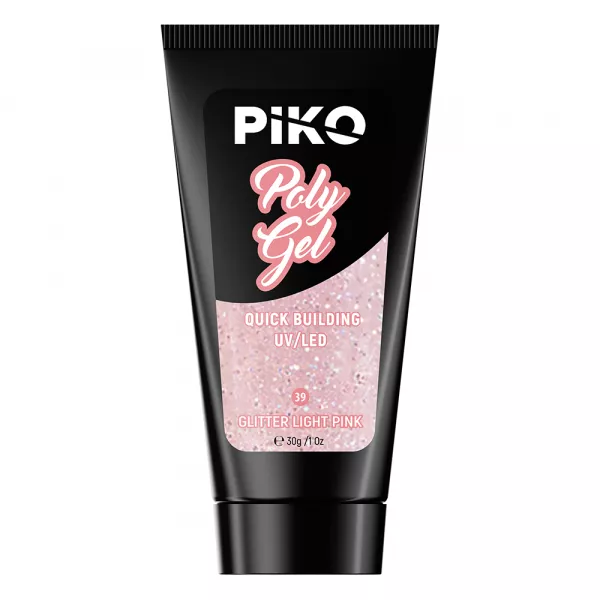 Polygel color, Piko, 30 g, 39 Glitter Light Pink