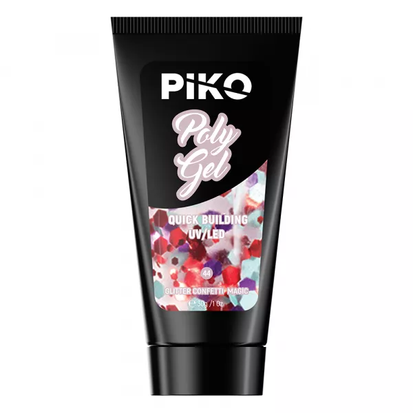 Polygel color, Piko, 30 g,  44 Glitter Confetti Magic