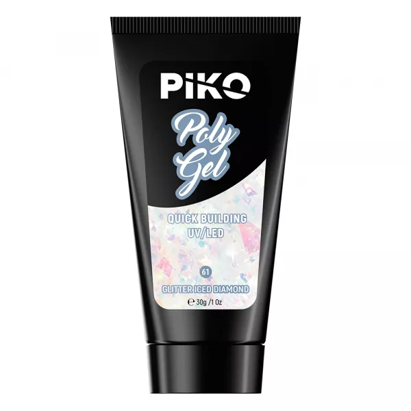 Polygel color, Piko, 30 g, 61 Glitter Iced Diamond