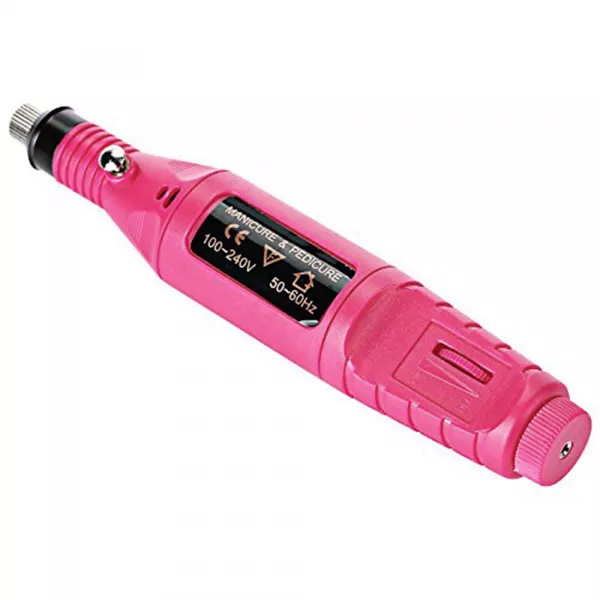 Pila electrica, freza unghii pentru incepatori, Miley, roz, 13.000 rpm, 9 W