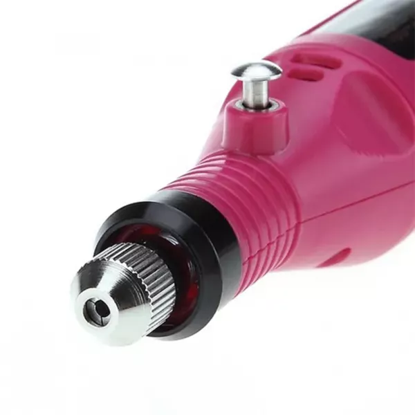 Pila electrica, freza unghii pentru incepatori, Miley, roz, 13.000 rpm, 9 W