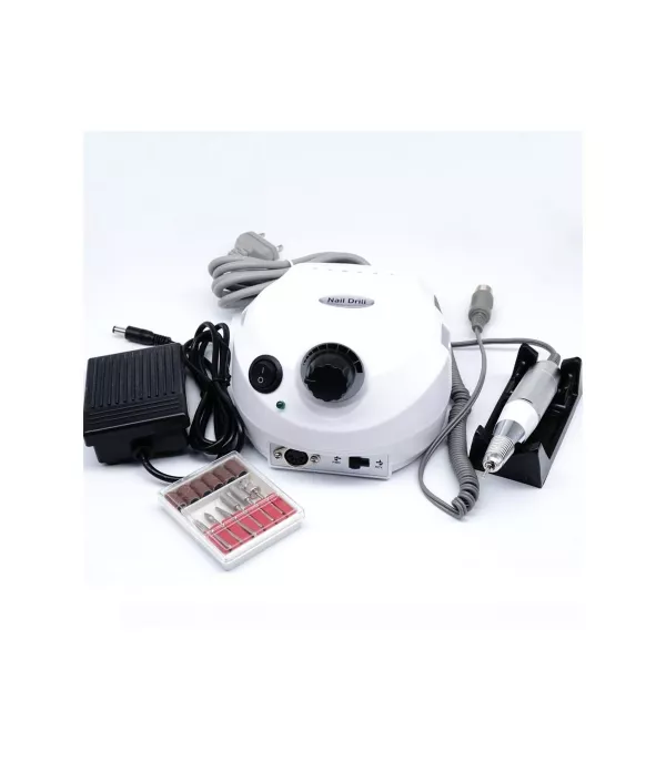 Pila electrica, freza de unghii, Miley, alba, 30.000 rpm, 30 W