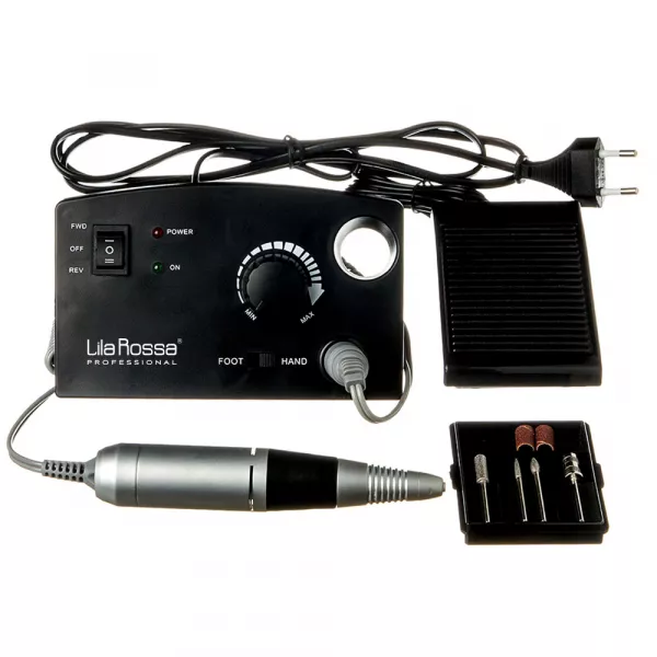 Pila electrica, freza unghii, Lila Rossa, neagra, 35.000 rpm, 25 W