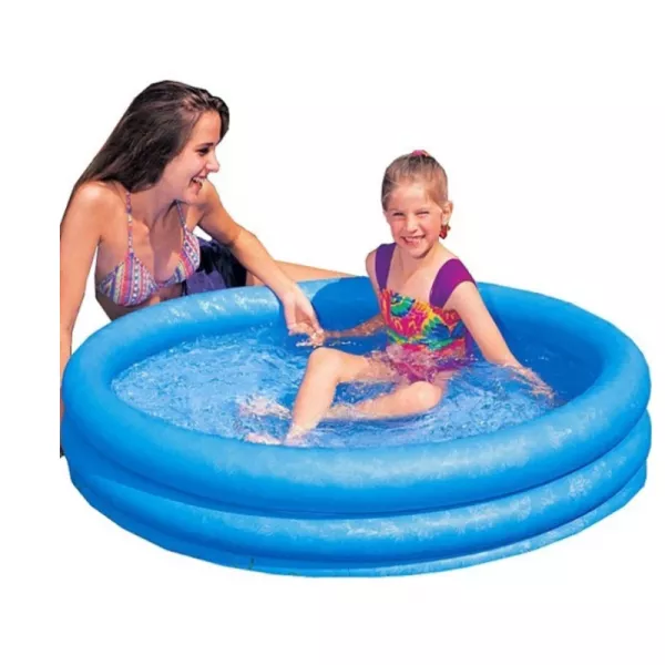 Piscina gonflabila pentru copii, rotunda, 114 x 25 cm, albastra