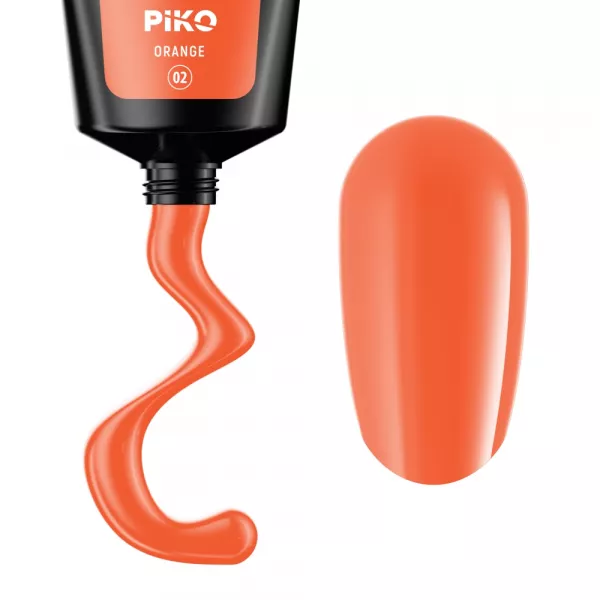 Polygel color Piko Neon, 30 ml, 02 Orange