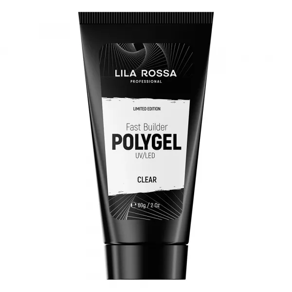 Polygel Lila Rossa Premium, 60 g, Clear