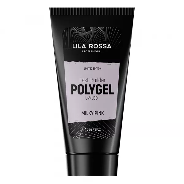 Polygel Lila Rossa Premium, 60 g, Milky Pink
