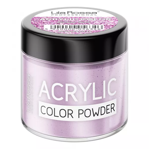 Pudra acrilica color, Lila Rossa, Bloom Pink, 7 g