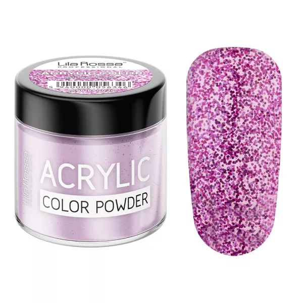 Pudra acrilica color, Lila Rossa, Bloom Pink, 7 g