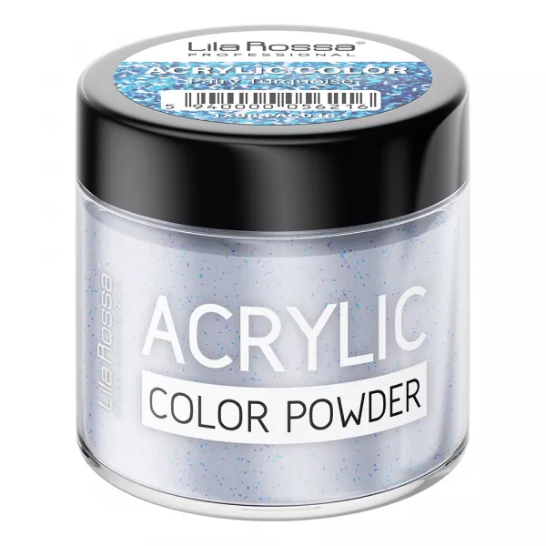 Pudra acrilica color, Lila Rossa, Fairy Turquoise, 7 g