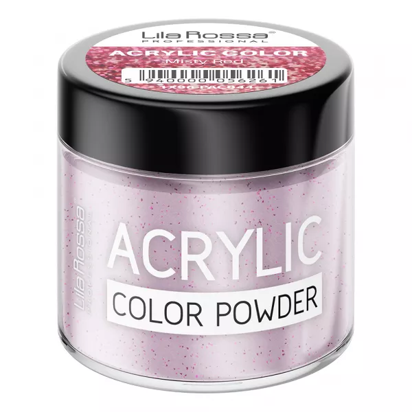Pudra acrilica color, Lila Rossa, Misty Red, 7 g