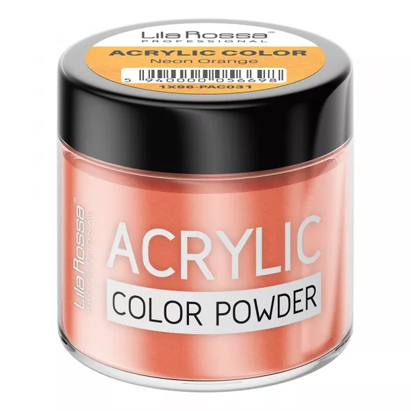 Pudra acrilica color, Lila Rossa, Neon Orange, 7 g