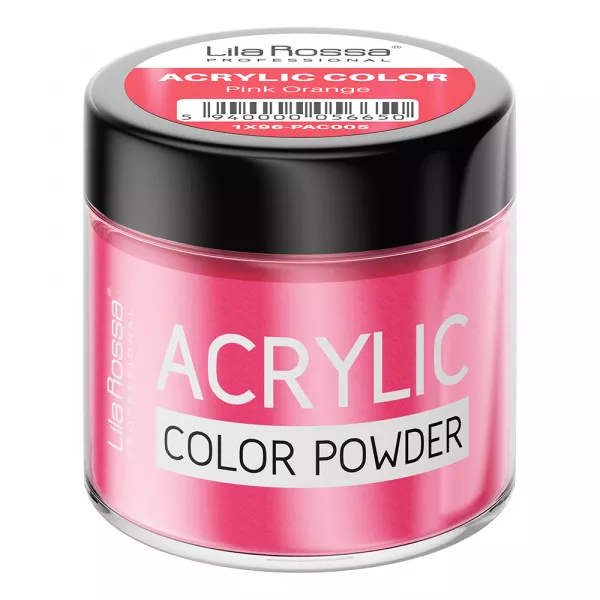 Pudra acrilica color, Lila Rossa, Pink Orange, 7 g