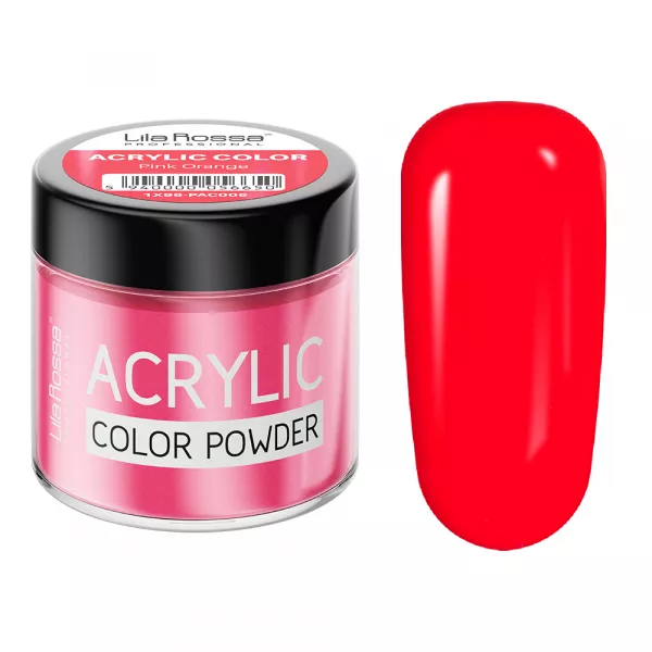 Pudra acrilica color, Lila Rossa, Pink Orange, 7 g