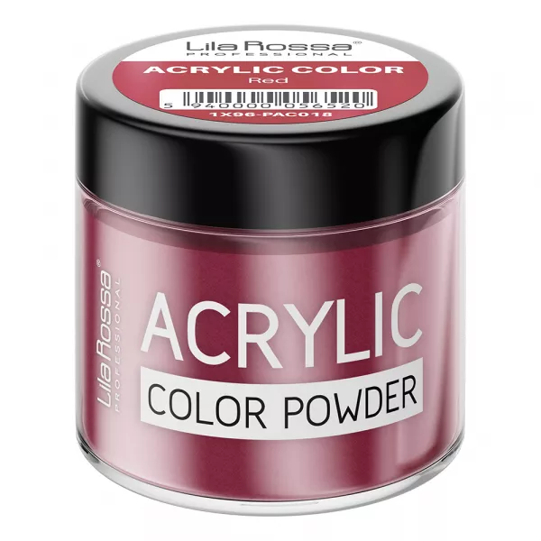 Pudra acrilica color, Lila Rossa, Red, 7 g