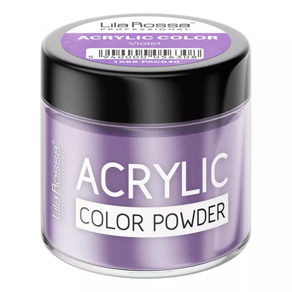 Pudra acrilica color, Lila Rossa, Violet, 7 g