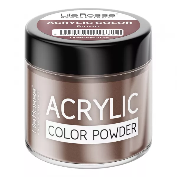 Pudra acrilica color, Lila Rossa, Brown, 7 g