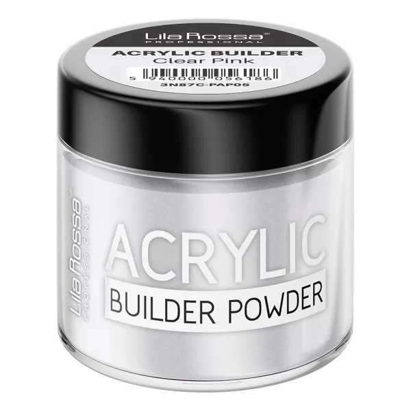 Pudra acrilica constructie, Lila Rossa, 12 g, Clear Pink