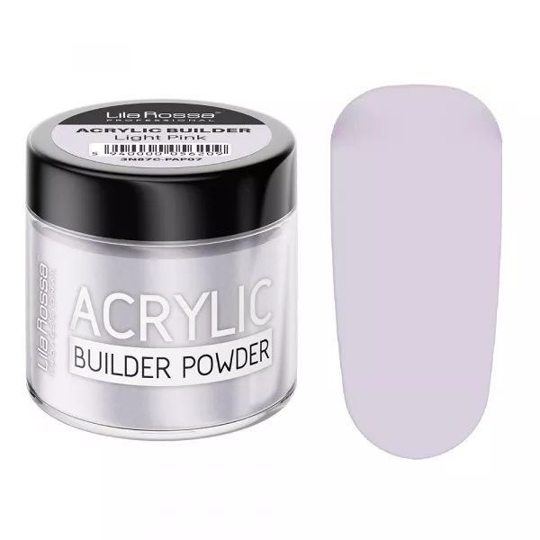 Pudra acrilica constructie, Lila Rossa, 12 g, Light Pink