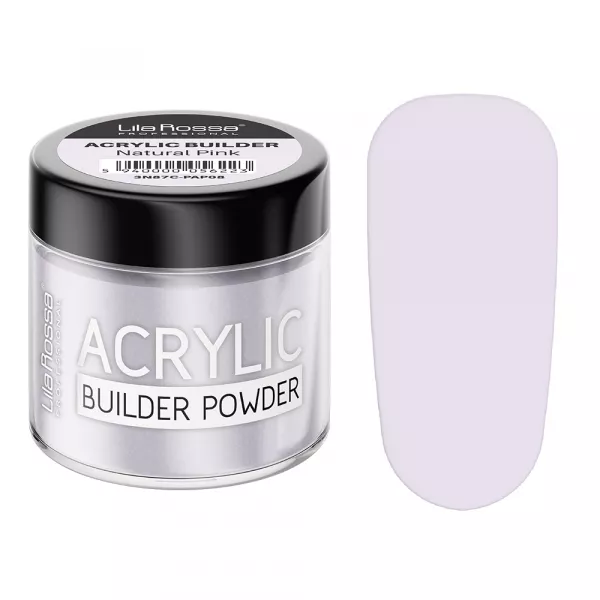 Pudra acrilica constructie, Lila Rossa, 12 g, Natural Pink