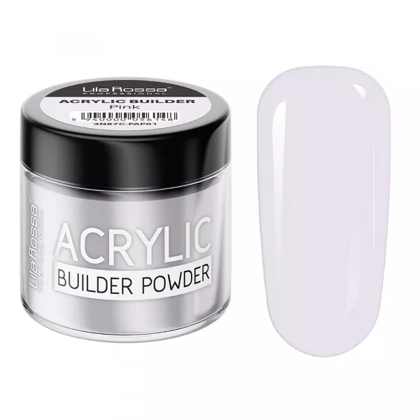 Pudra acrilica constructie, Lila Rossa, 12 g, Pink