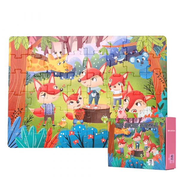 Puzzle Karemi, Povestea Vulpii, 48 piese, nr 03