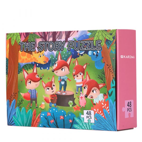 Puzzle Karemi, Povestea Vulpii, 48 piese, nr 03
