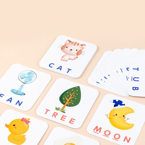 Puzzle Karemi din lemn, joc de ortografie, spelling game, invatare limba engleza, 79 de piese, K01B-10140