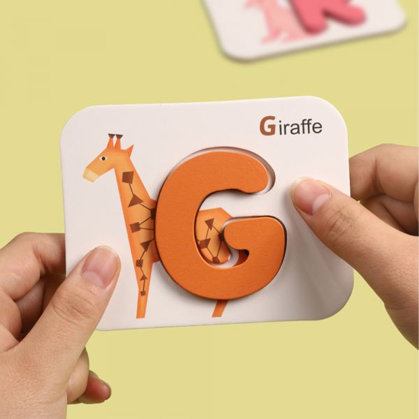 Puzzle Karemi, joc de ortografie, spelling game, joc educativ cu litere si cifre, joc invatare limba engleza, K01B-10149