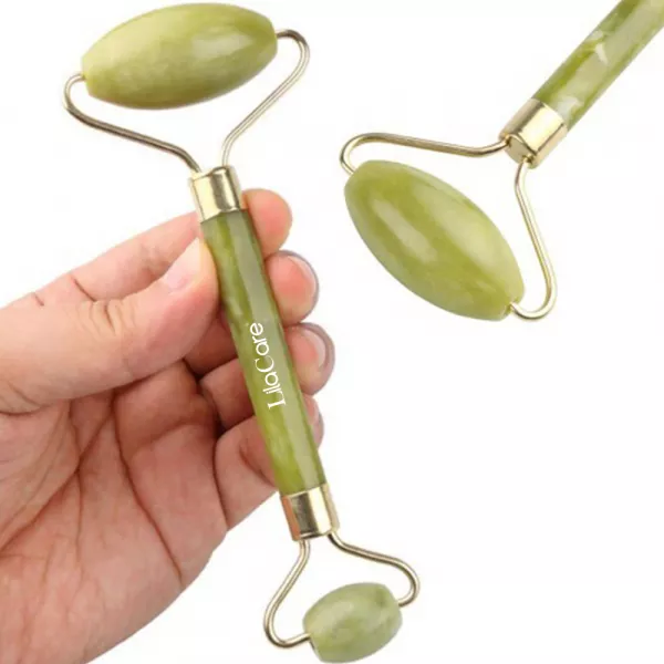 Rola jad pentru masaj facial, Lila Care, verde