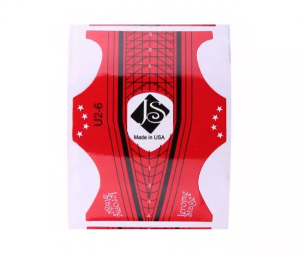 Sabloane unghii fluture, Lila Rossa, 300 buc, U2-6