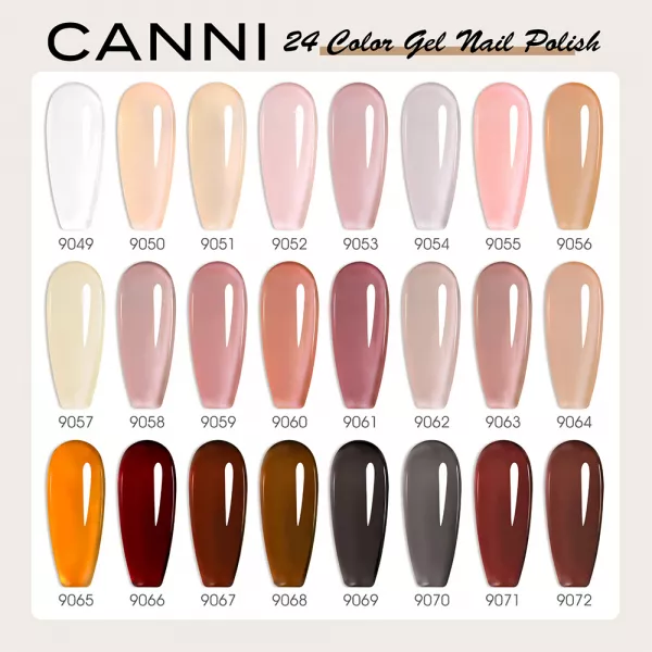 Set 30x oja semipermanenta CANNI Hema Free 09CC3