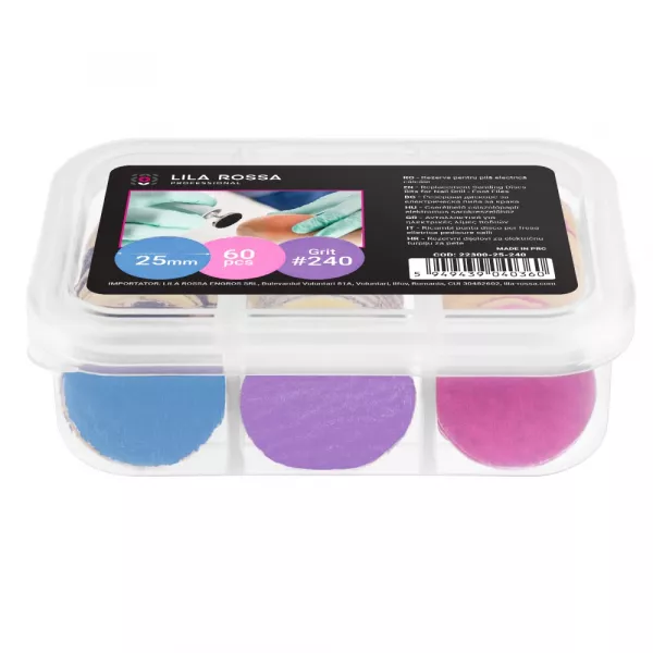 Set 60 rezerve #240 pentru pila electrica calcaie cu disc 25 mm