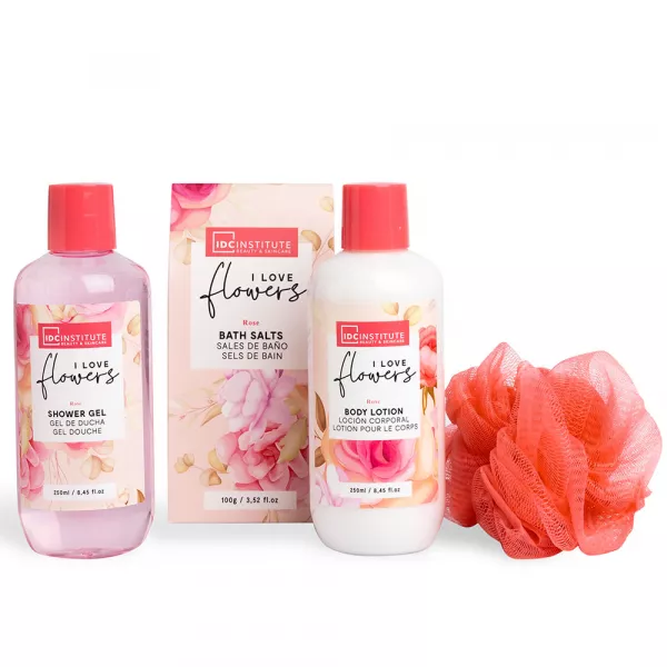 Set cadou femei IDC Institute I LOVE FLOWERS Red AQ-44052-R