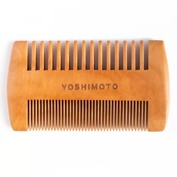 Set barber Yoshimoto, Man With Style, cu foarfeca, ulei, ceara, perie, sampon, pieptene dublu, beard shaper, pelerina neagra cu ventuze