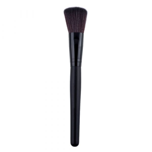 Set 12 pensule makeup Megaga, Lila Rossa, cu husa neagra 