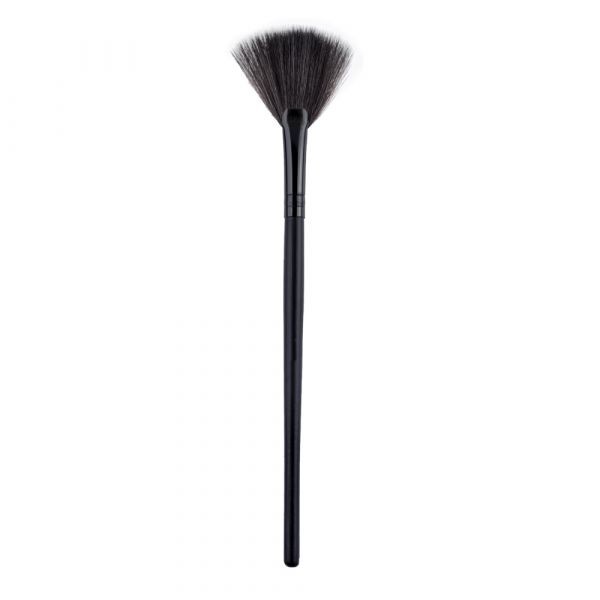 Set 12 pensule makeup Megaga, Lila Rossa, cu husa neagra 