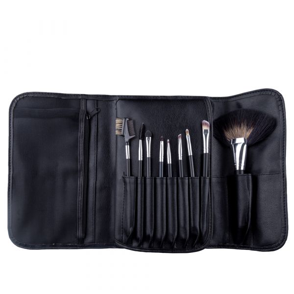 Set 22 pensule makeup Megaga cu husa neagra