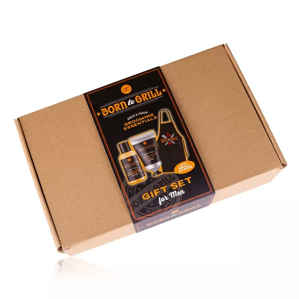 Set cadou barbati, gel de dus, balsam after shave, sort gratar
