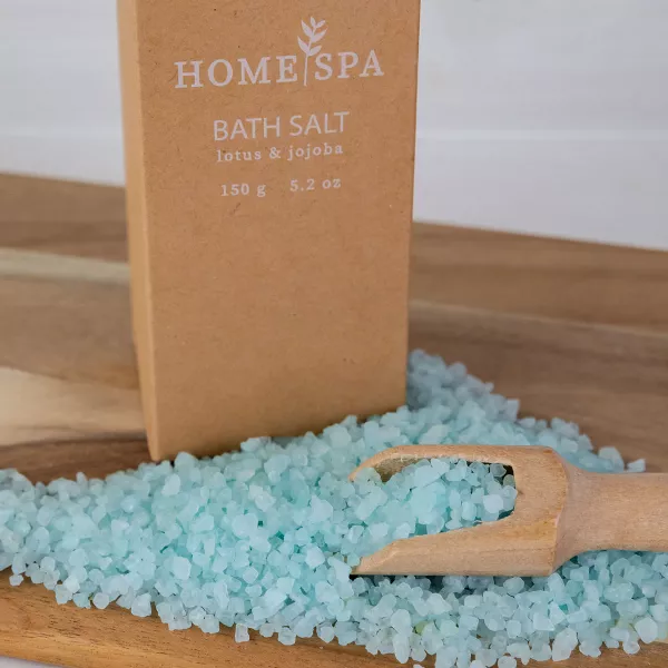 Set cadou femei, sare de baie, lingurita de lemn, HOME SPA