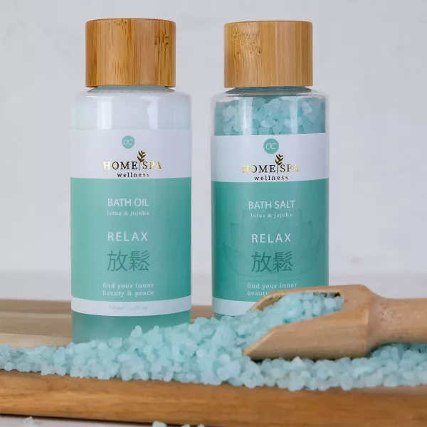 Set cadou femei, ulei de dus, sare de baie, HOME SPA