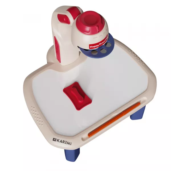 Set creativ pentru desen Karemi, cu proiector si accesorii incluse, joc educativ, 3-8 ani