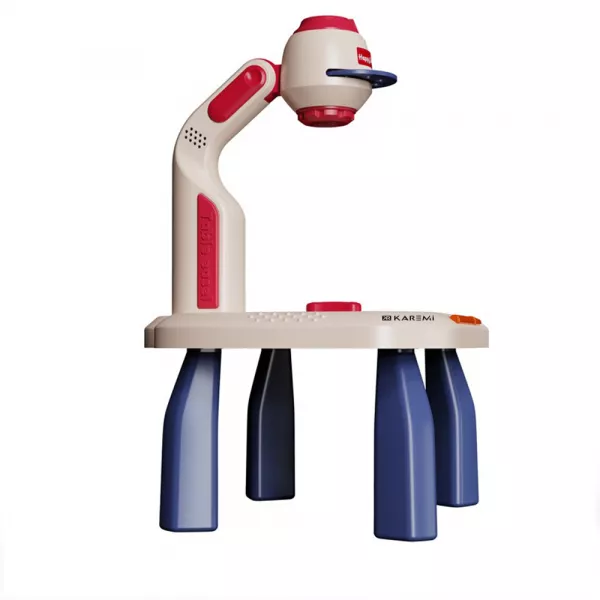 Set creativ pentru desen Karemi, cu proiector si accesorii incluse, joc educativ, 3-8 ani
