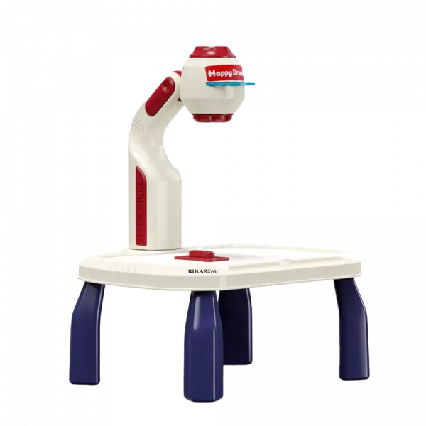 Set creativ pentru desen Karemi, cu proiector si accesorii incluse, joc educativ, 3-8 ani
