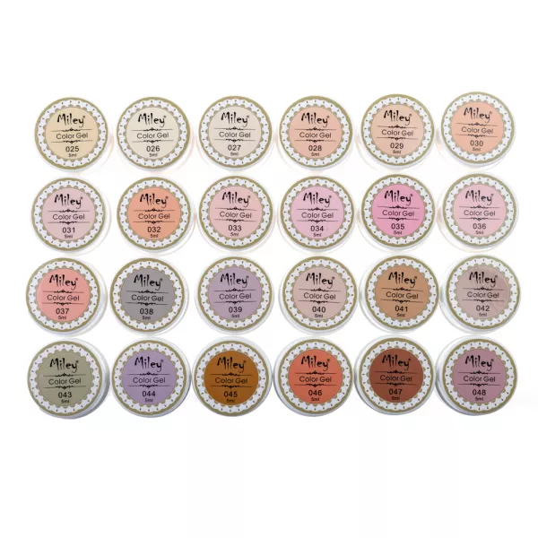 Set gel color Miley, Natural Series, 24 buc x 5 ml, m2402