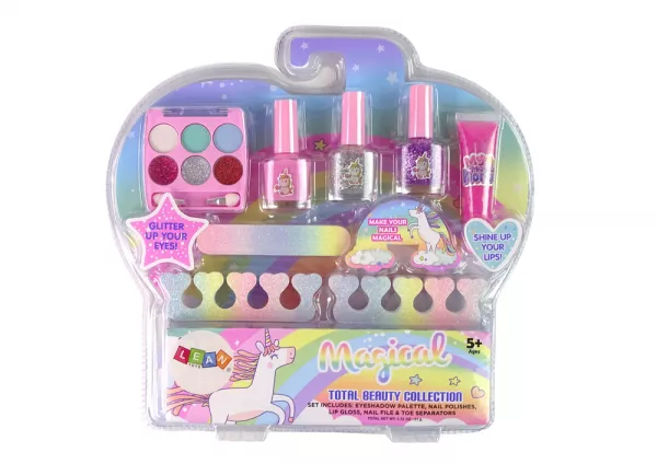 Set unghii false copii, set manichiura si machiaj pentru copii
