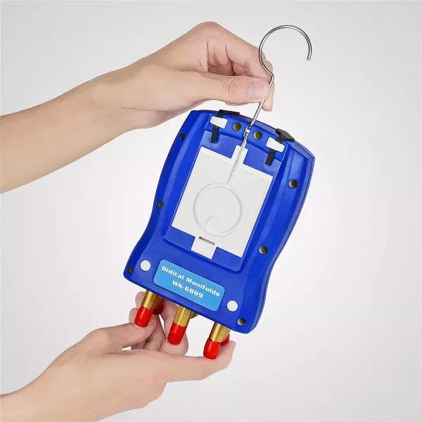 Set manometru digital pentru freon, instrument masurare presiune, cu clesti temperatura